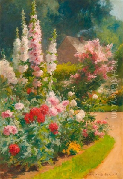 Blumengarten Oil Painting - Nikolai Petrovich Bogdanov-Bel'sky