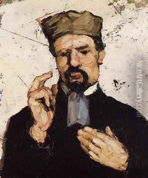 Uncle Dominique As A Lawyer Oil Painting - Paul Cezanne