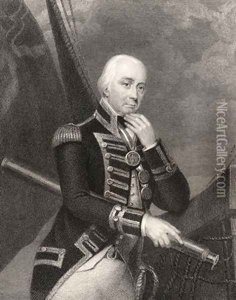 Admiral Lord Cuthbert Collingwood Oil Painting - Howard, Francis