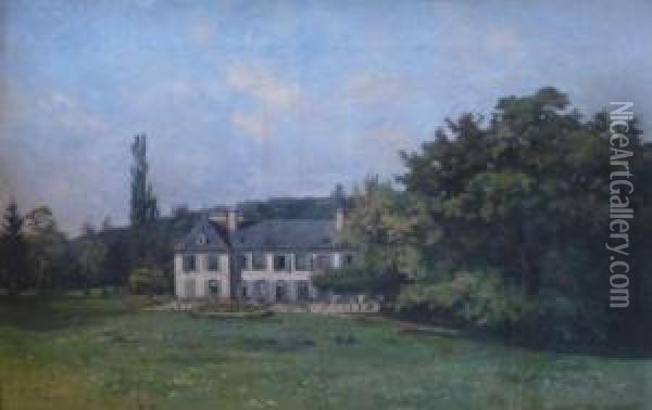 La Maison De Maitre Oil Painting - Edmond Charles Jos. Yon