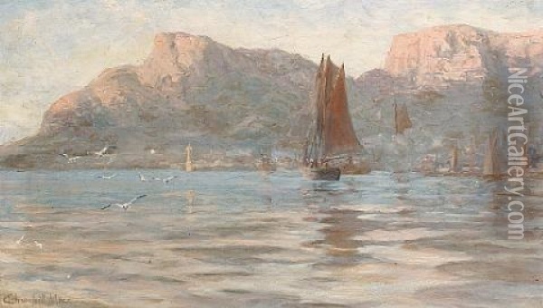Camps Bay Oil Painting - Edward Clark Churchill Mace