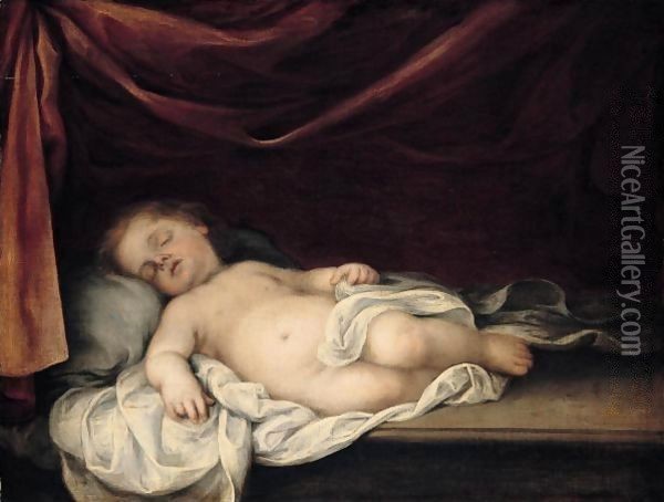 The Sleeping Christ Child Oil Painting - Bartolome Esteban Murillo