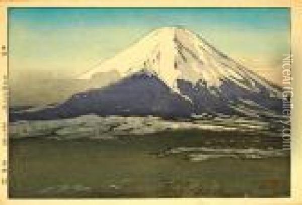 Ten Views Of Fuji Oil Painting - Hiroshi Yoshida