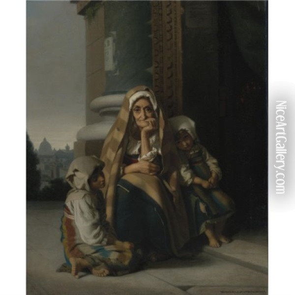Invito Sacro Oil Painting - Rudolf W. A. Lehmann