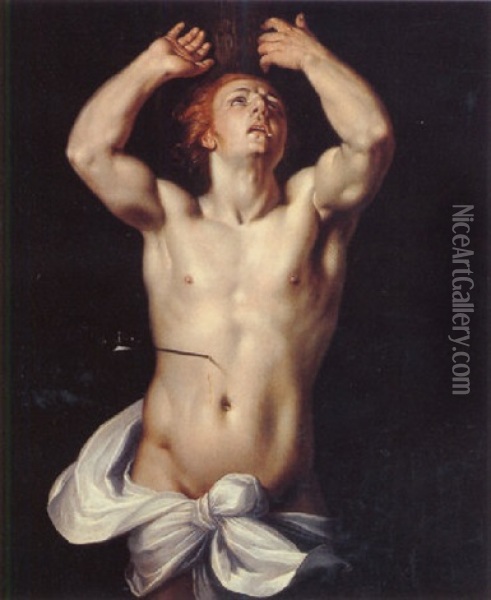 Saint Sebastian Oil Painting - Cornelis Cornelisz Van Haarlem
