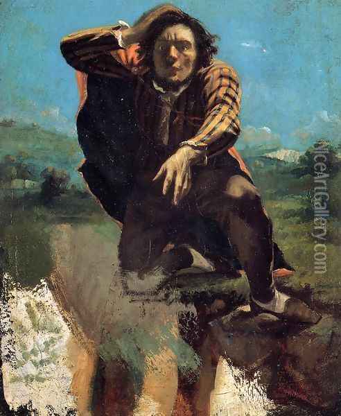 The Desperate Man Oil Painting - Gustave Courbet