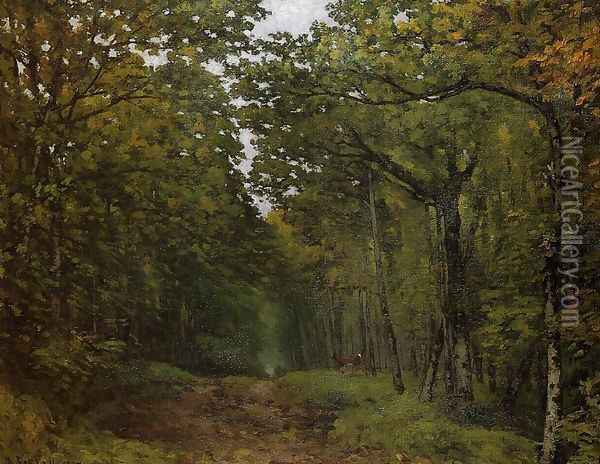 Avenue of Chestnut Trees 1867 Oil Painting - Alfred Sisley