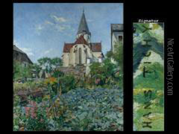 Die Kirche Von Murnau Oil Painting - Hans Tichy