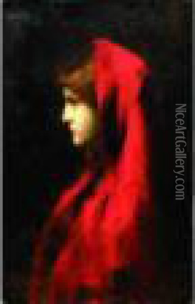Fabiola. Oil Painting - Jean-Jacques Henner