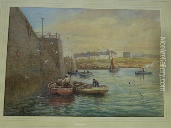 Crab Pots Oil Painting - George Henry Jenkins