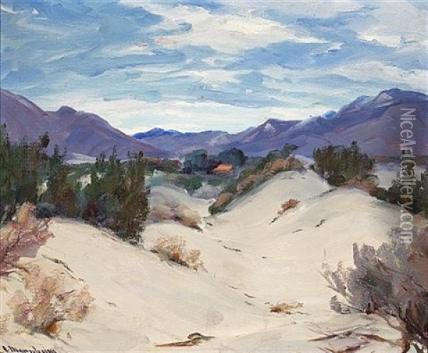 Palm Springs Station Oil Painting - Jean Mannheim