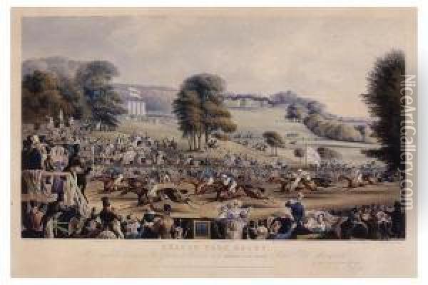 Heaton Park Races, The Great Cuprace Oil Painting - Francis Calcraft Turner