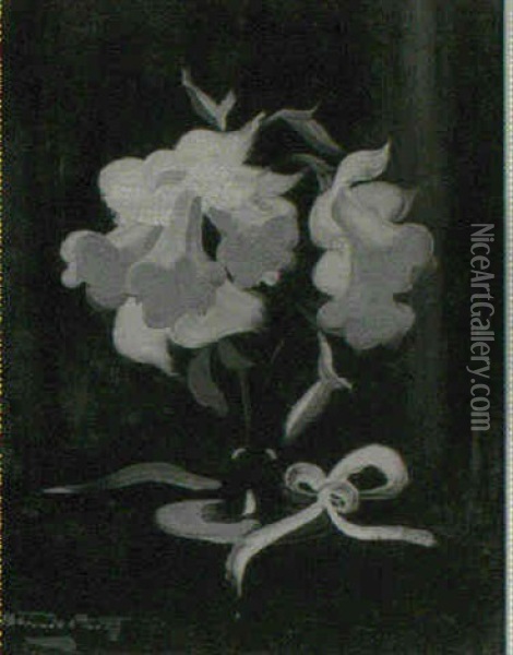 Daffodils Oil Painting - Stuart James Park
