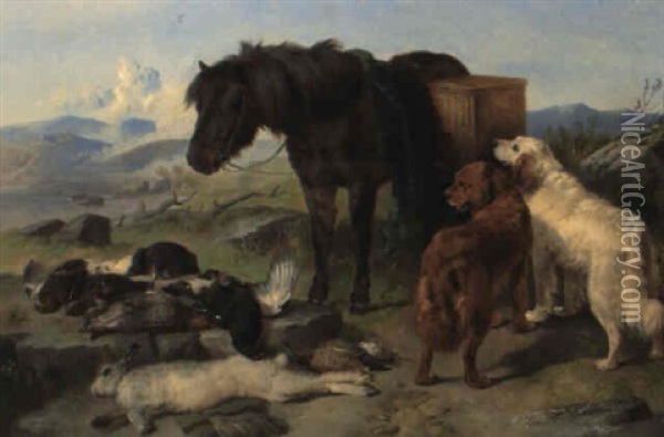 The Return Of The Moors Oil Painting - George William Horlor