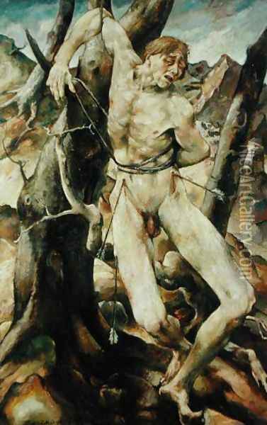 Saint Sebastian Oil Painting - Willy Jackel