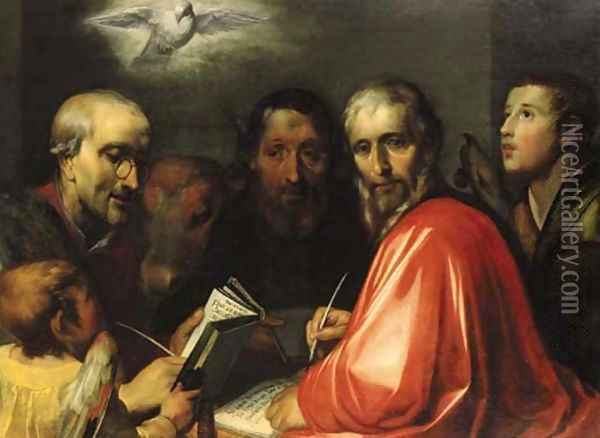 The Four Evangelists Oil Painting - Gerrit Pietersz