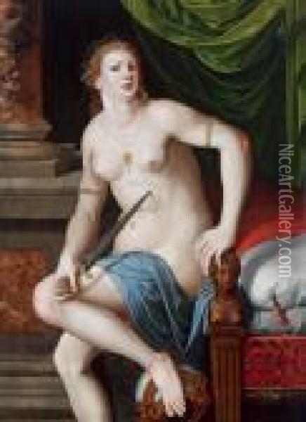 Ito Lucrezia Oil Painting - Georg Pencz