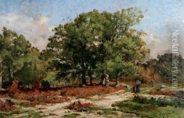 Foret De Fontainebleau Oil Painting - Emile Charles Dameron