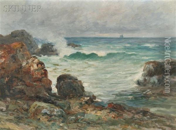 Bass Rocks Oil Painting - Charles Paul Gruppe