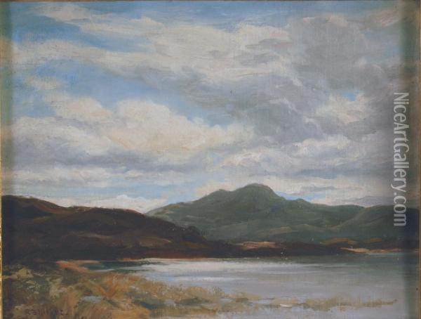 Farragon From Loch Morlich Oil Painting - Robert Buchan Nisbet
