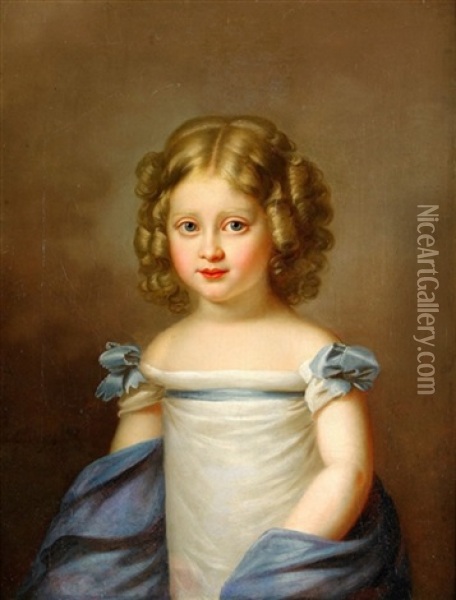 Portratt Av Ung Flicka Oil Painting - Jeanne Elisabeth Chaudet