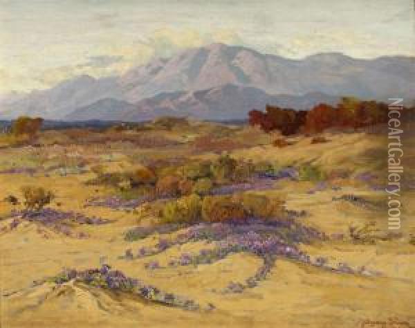 Verbena Fields Oil Painting - Fred Grayson Sayre