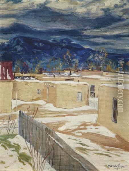 Taos Mood Oil Painting - Walter Ufer