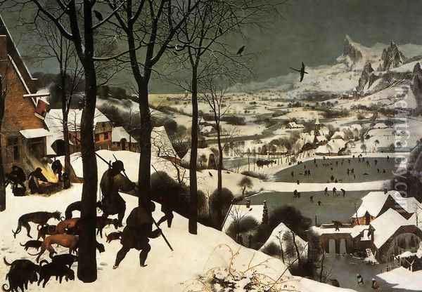 The Hunters in the Snow (January) 1565 Oil Painting - Jan The Elder Brueghel