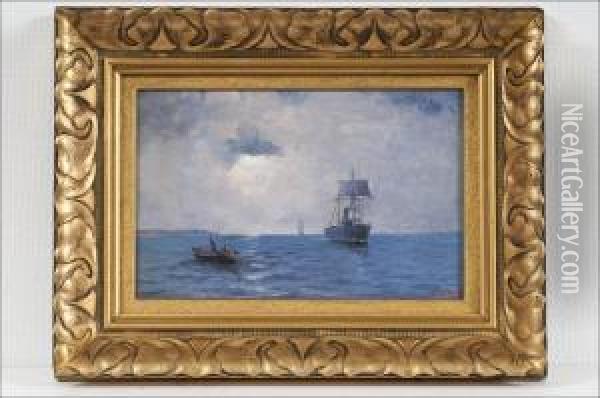 Merimaisema - Havslandskap Oil Painting - Otto Ludvig Richarde