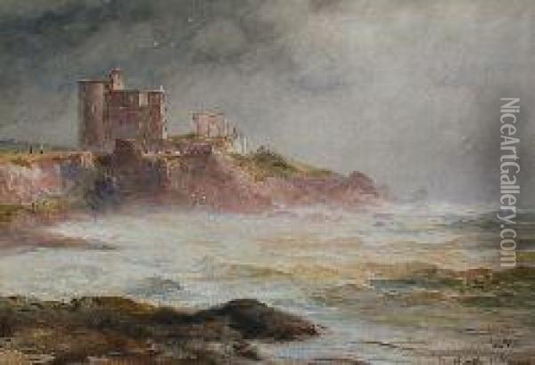 Newark Castle, St. Monans Oil Painting - John Blair