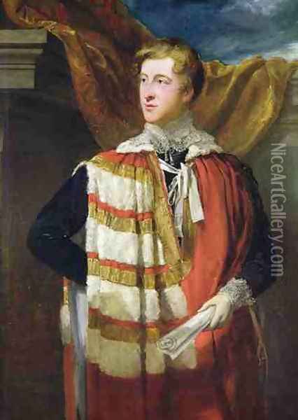 Portrait of William Spencer Cavendish Oil Painting - Sir George Hayter
