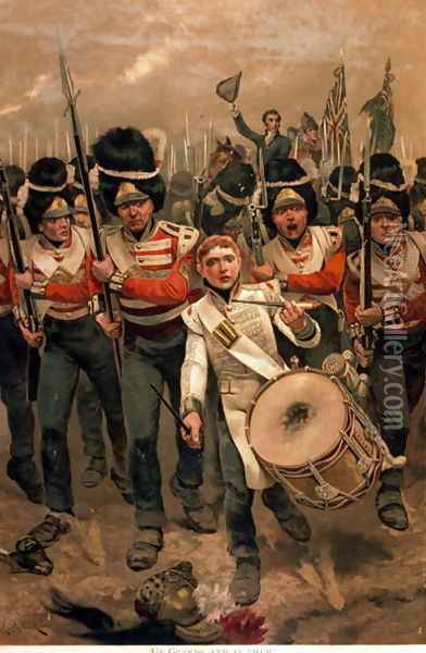 Up, Guards, and At Them! 1899 Oil Painting - Richard Caton Woodville