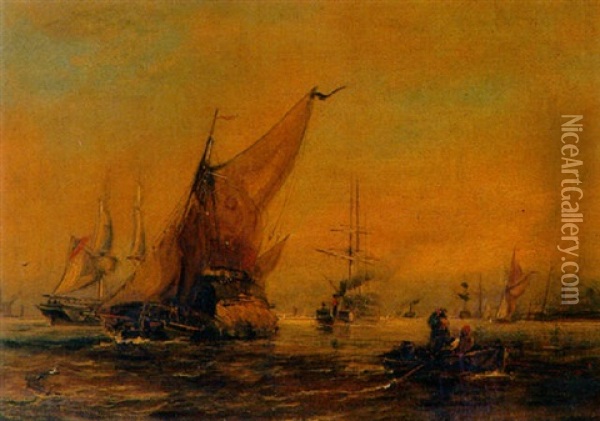 Blackwall Oil Painting - George William Crawford Chambers