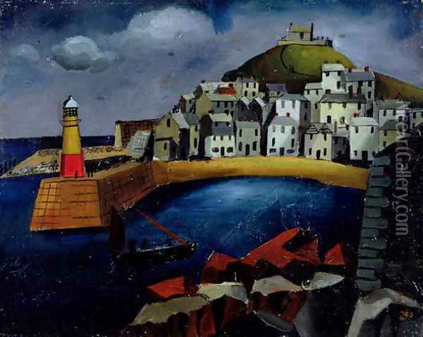 The Harbour, 1926 Oil Painting - Christopher Wood