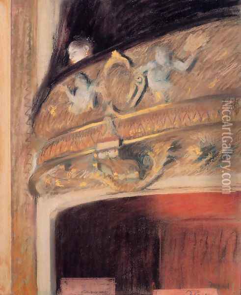 The Box at the Opera Oil Painting - Edgar Degas