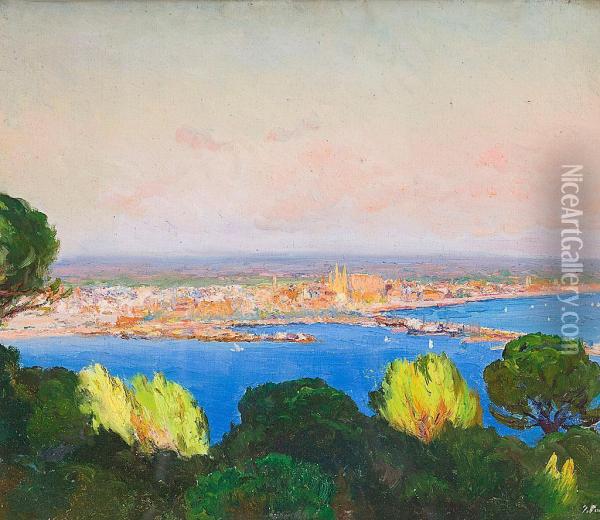 Vista De Palma De Mallorca Oil Painting - Joan Fuster Bonnin