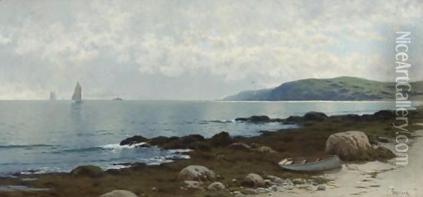 Looking Out To Sea Oil Painting - Alfred Thompson Bricher