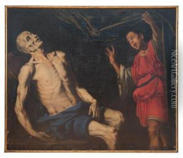 La Morte Di Seneca Oil Painting - Giuseppe Marullo