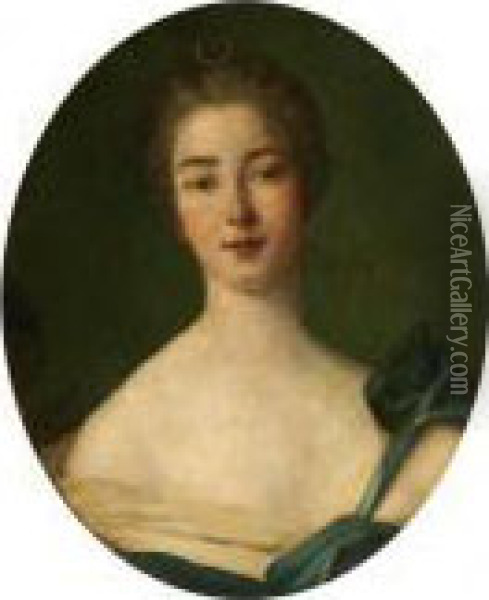 Portrait De Madame De Pompadour En Diane Oil Painting - Jean-Marc Nattier