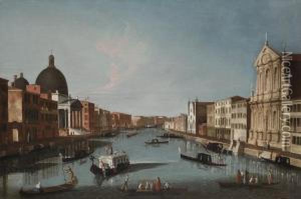 The Grand Canal Oil Painting - Gabriele Bella