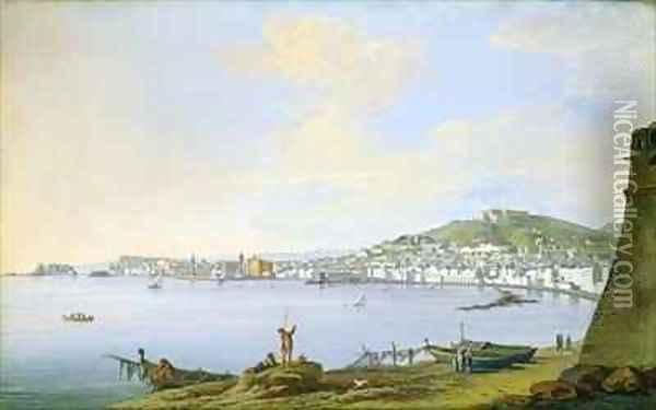 View of Naples Oil Painting - Saviero Xavier della Gatta