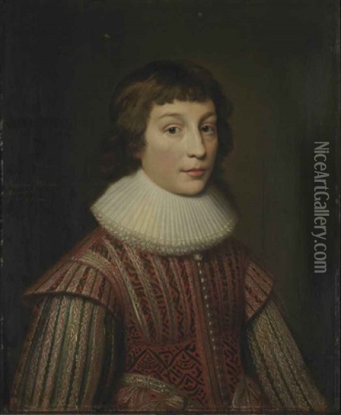 Portrait Du Prince Frederik Hendrik, Prince D'orange Oil Painting - Michiel Janszoon van Mierevelt