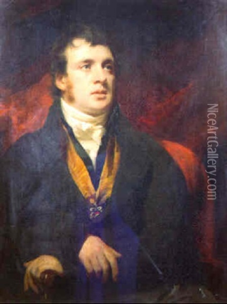 Portrait Of Sir George Steuart Mackenzie, 7th Bt., Of Coul Oil Painting - Sir Henry Raeburn