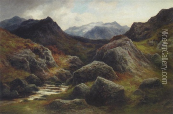 The Highland Burn Oil Painting - William Beattie-Brown