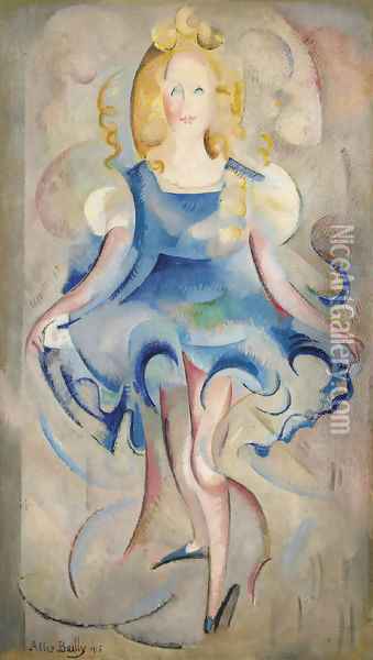 Petite fille qui danse, 1915 Oil Painting - David Bailly