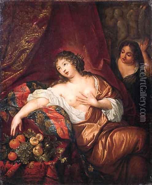 Cleopatra Oil Painting - Herman Collenius