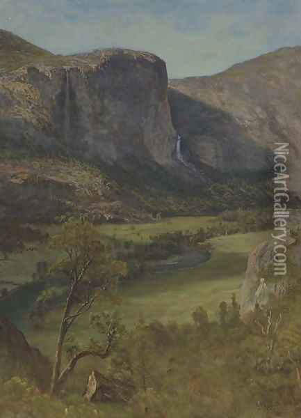 Hetch Hetchy Valley Oil Painting - Albert Bierstadt