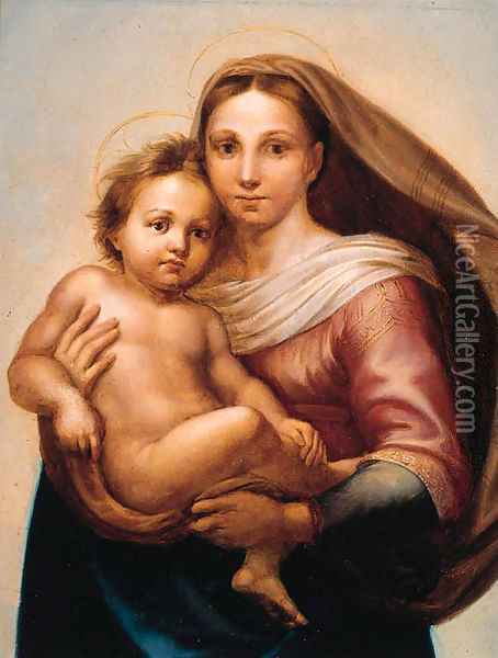 The Sistine Madonna Oil Painting - Raphael