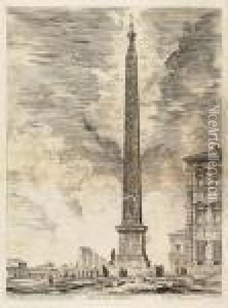 Obelisco Egizio Oil Painting - Giovanni Battista Piranesi