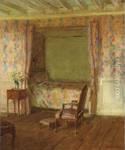 The Bedroom Oil Painting - Walter Gay